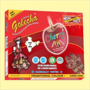 Golecha Cherry Jumbo Gold Henna Cone