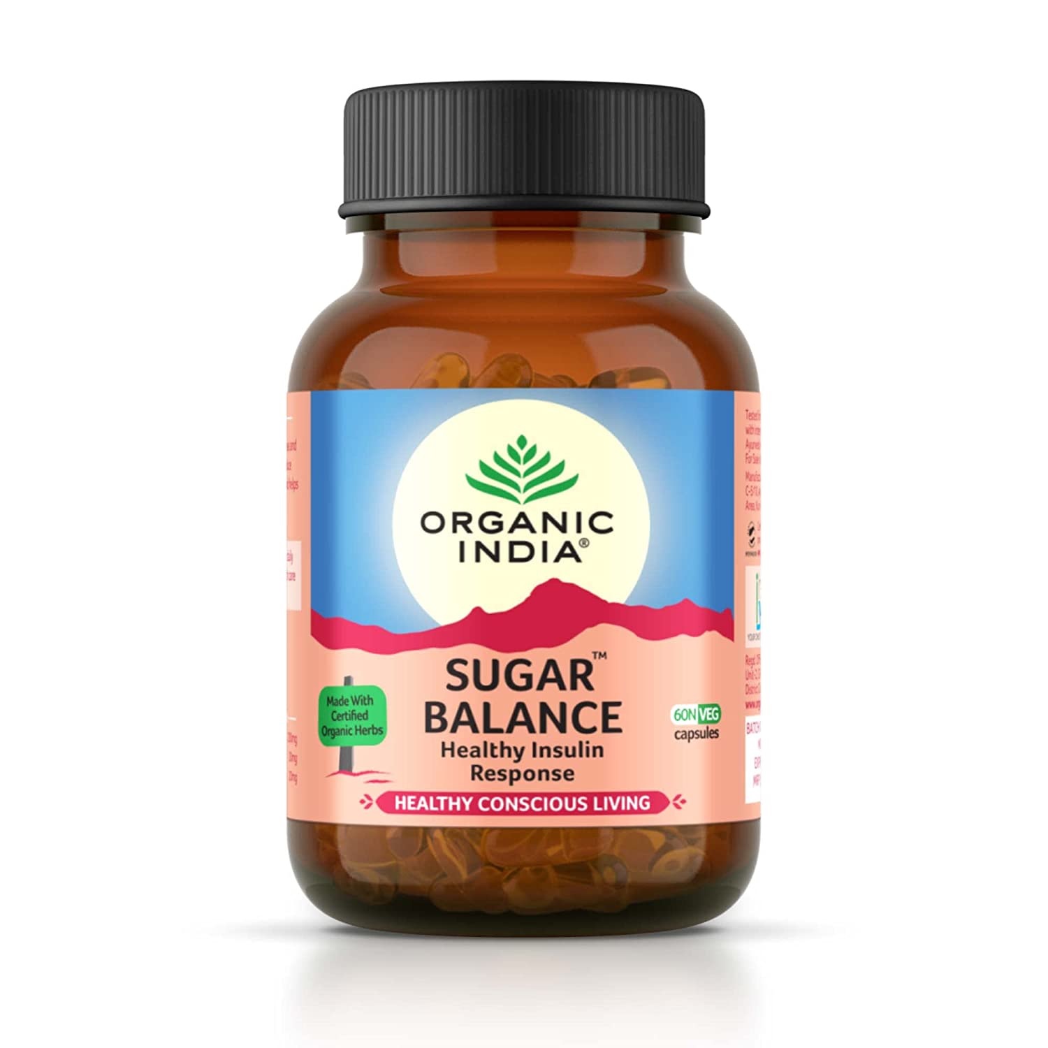Organic India Sugr / Sugar Balance Capsules