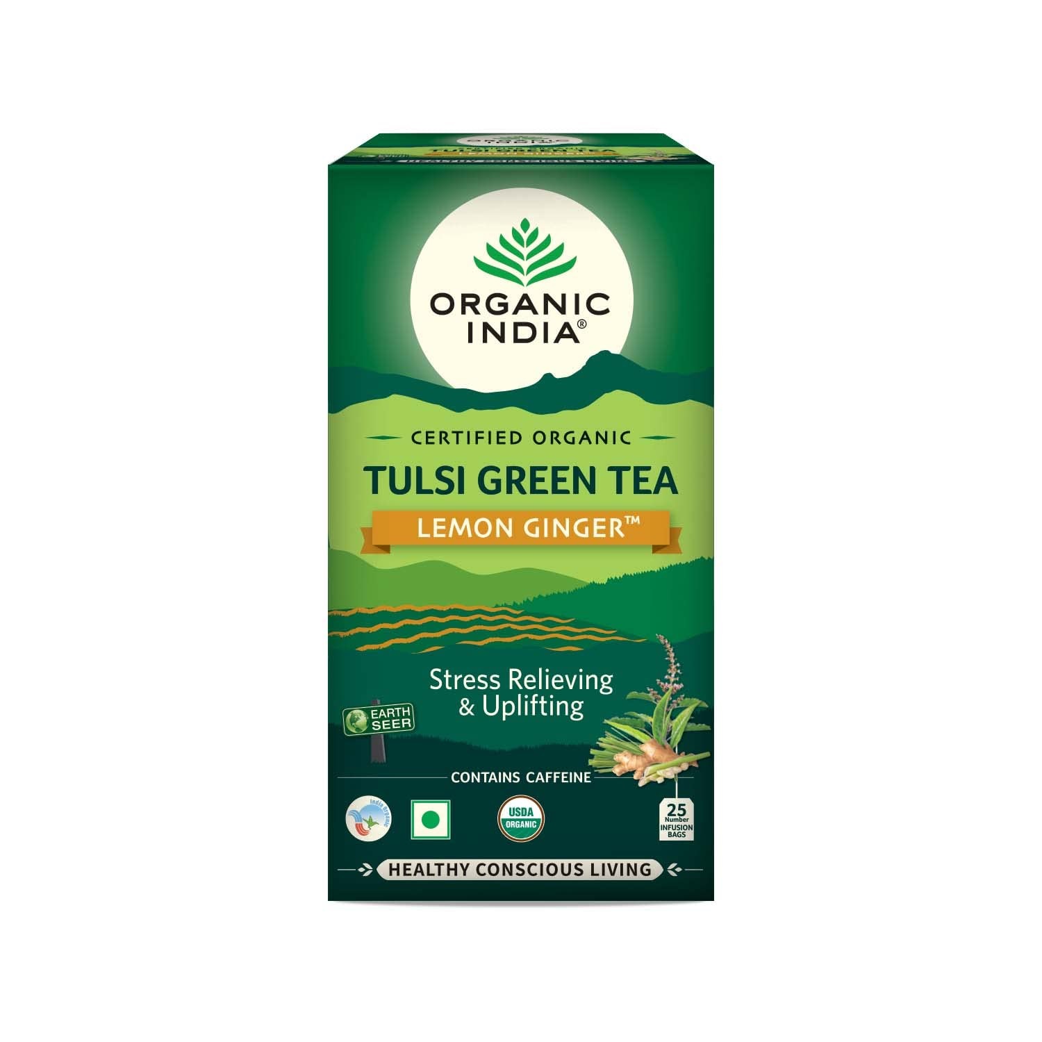 Organic india Tulsi Green Tea Lemon Ginger