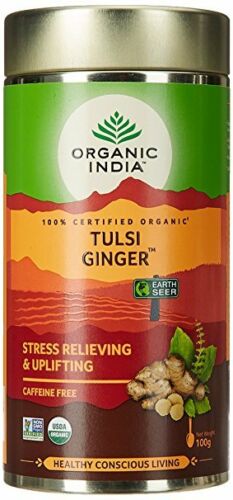 buy Organic India Tulsi Ginger Gram Tin in Delhi,India