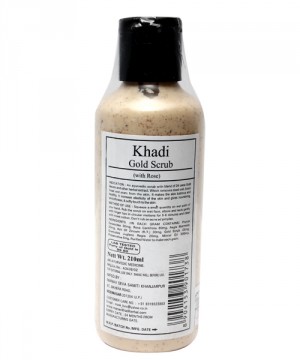 buy Khadi Gold Scrub (with Rose) 210 ml in Delhi,India