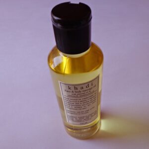 Khadi Face & Body Massage Oil with almond oil Vitamin-E, Sandalwood Oil 210ml