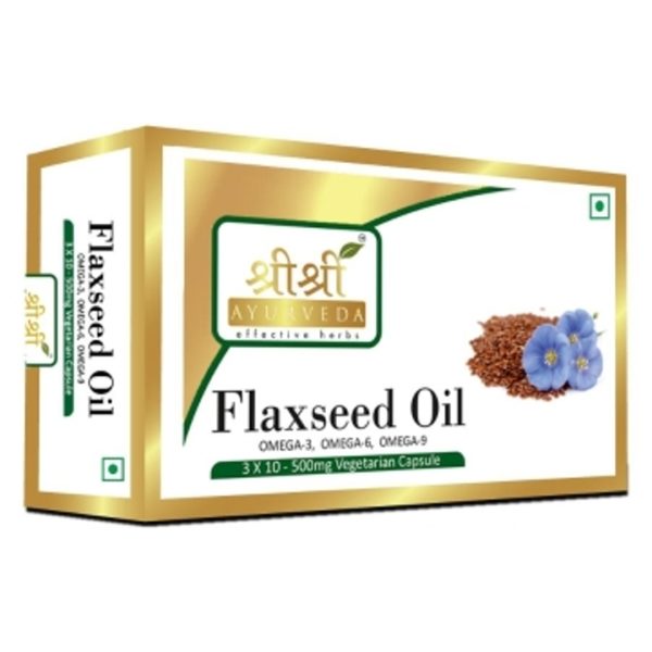 buy Sri Sri Ayurveda Flaxseed Oil 30 Capsule in Delhi,India