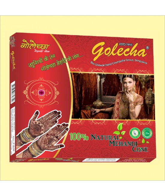 buy Golecha Jumbo Gold Henna Cone in Delhi,India