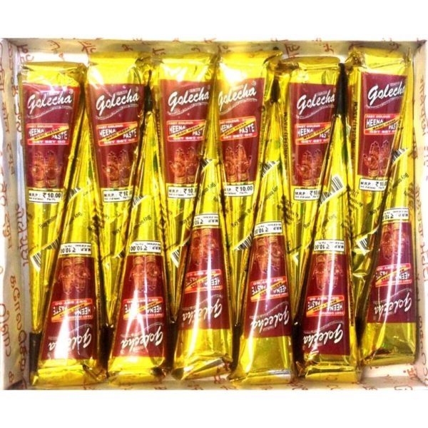 buy Golecha Red Color Henna Cones in Delhi,India