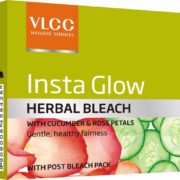 buy VLCC Insta Glow Herbal Bleach with Cucumber & Rose Petals for Healthy Fairness in Delhi,India