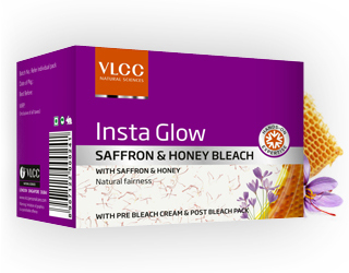 buy VLCC Insta Glow Saffron & Honey Bleach in Delhi,India