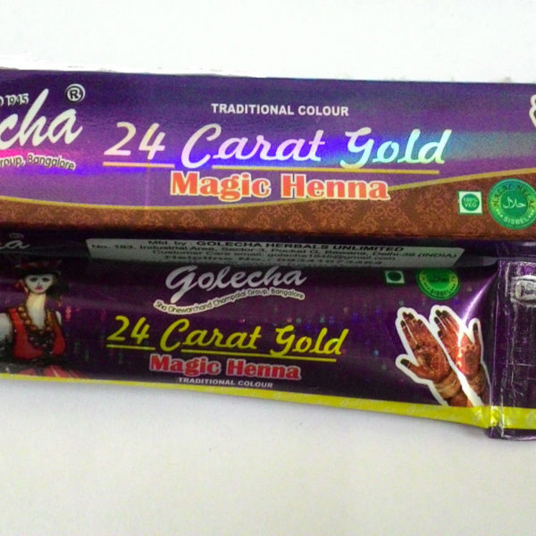 buy Golecha 24 Carat Gold Magic Henna Purple Tubes (Pack of 12) in Delhi,India