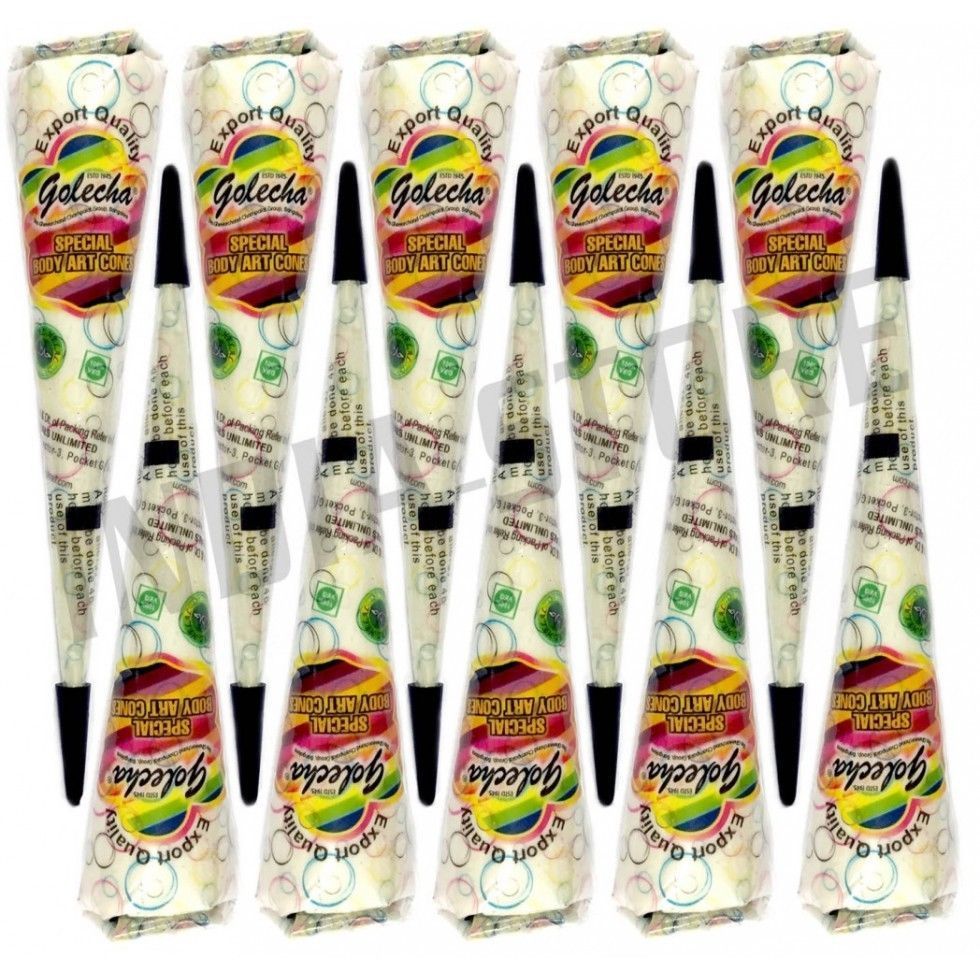 Golecha White Henna Paste Cones