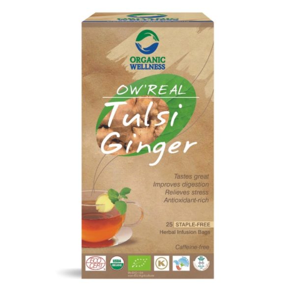 buy Organic Wellness Tulsi Ginger Green Tea Bag in Delhi,India