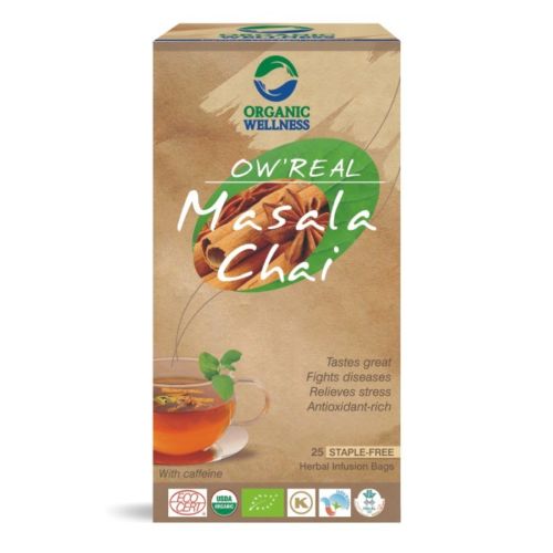 buy Organic Wellness Masala Chai Green Tea Bags in Delhi,India