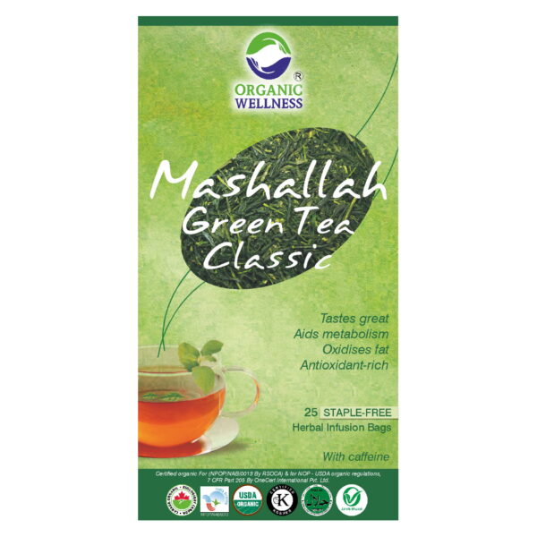 buy Organic Wellness Mashallah classic Tulsi Green Tea Bags in Delhi,India