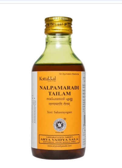 buy Arya Vaidya Sala Ayurvedic Nalpamaradi Tailam 200ml in Delhi,India