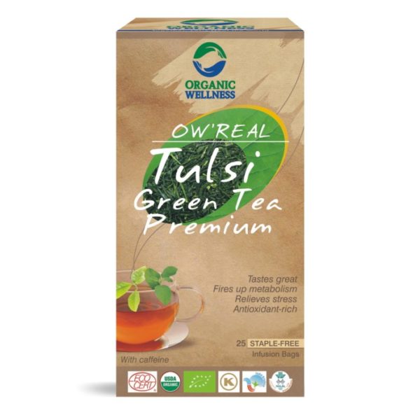 buy Organic Wallness Tulsi Green Tea Premium ( Tea Bags ) in Delhi,India