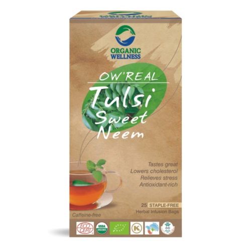 buy Organic Wellness Tulsi & Sweet Neem Green Tea Bags in Delhi,India