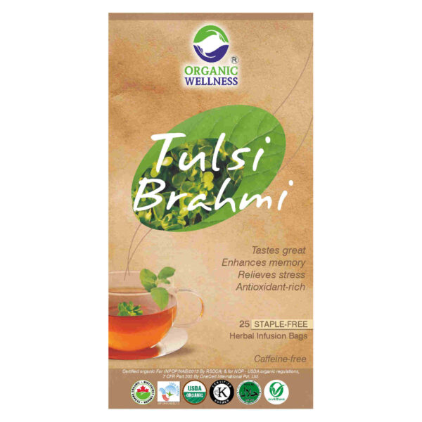 buy Organic Wellness Tulsi Brahmi Tea Bags in Delhi,India