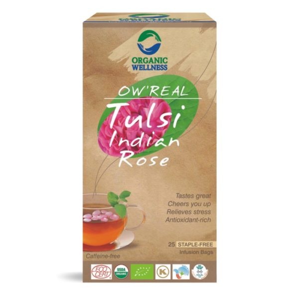 buy Organic Wellness Tulsi Indian Rose Tea Bags in Delhi,India