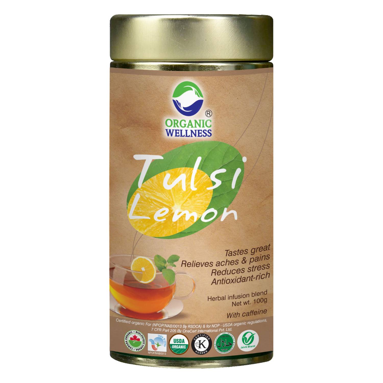 Organic Wellness Tulsi Lemon Green Tea