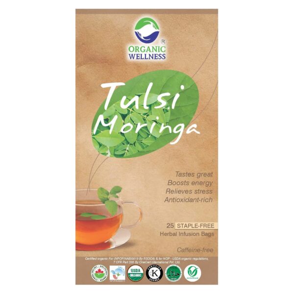 buy Organic Wellness Tulsi Moringa Tea Bags in Delhi,India