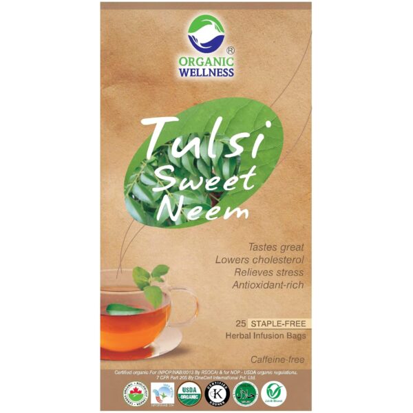 buy Organic Wellness Tulsi & Sweet Neem Green Tea Bags in Delhi,India