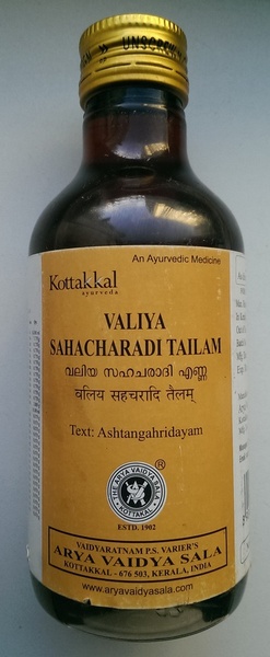 Arya Vaidya Sala  Ayurvedic Valiya Sahacharadi Tailam 200ml