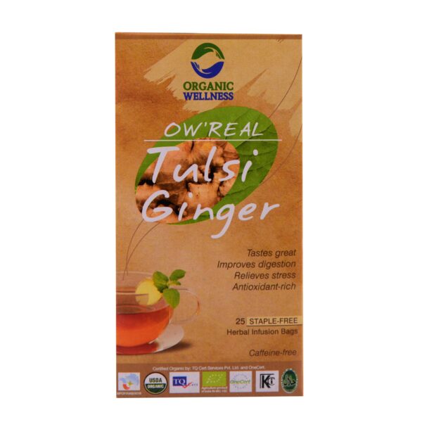 buy Organic Wellness Tulsi Ginger Green Tea Bag in Delhi,India
