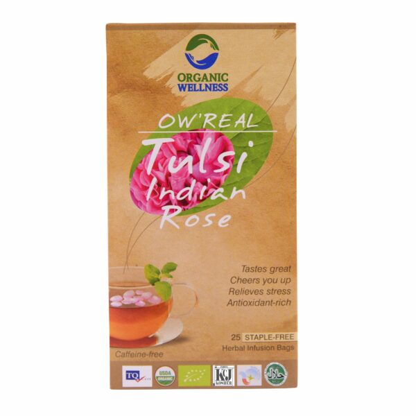 buy Organic Wellness Tulsi Indian Rose Tea Bags in Delhi,India