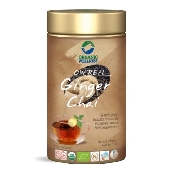 buy Organic Wellness Ginger Black Tea in Delhi,India