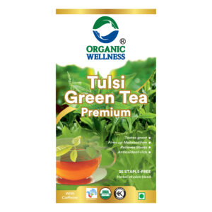 Organic Wallness Tulsi Green Tea Premium ( Tea Bags )