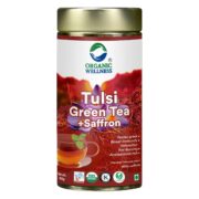 buy Organic Wellness Tulsi Saffron Green Tea in Delhi,India