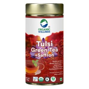 Organic Wellness Tulsi Saffron Green Tea