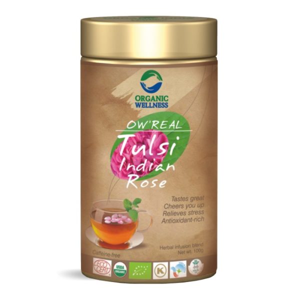 buy Organic Wellness Tulsi Indian Rose Tea in Delhi,India