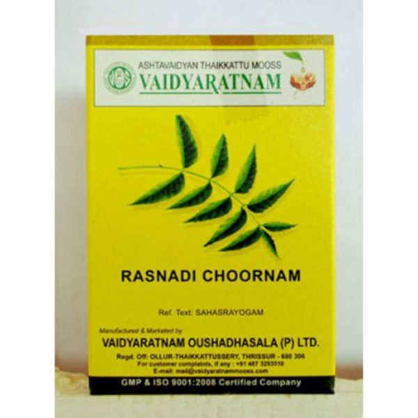 buy Vaidyaratnam Rasnadi Churanam/Powder in Delhi,India