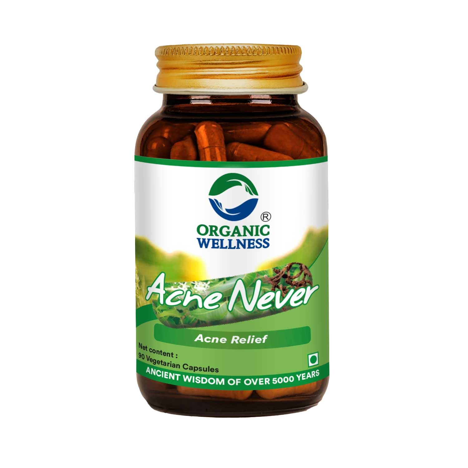 Organic Wellness Acne-Never Capsules