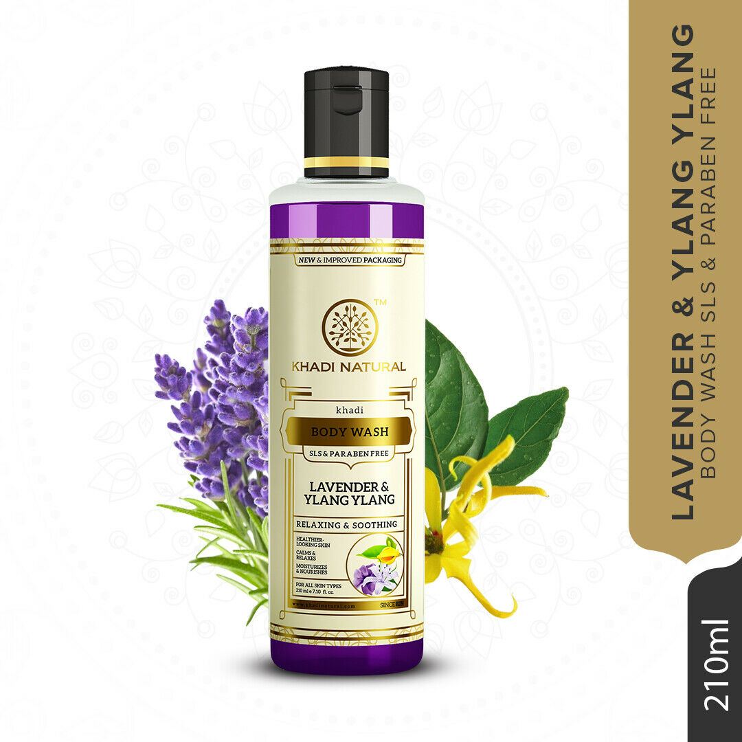Khadi Natural Lavender & Ylang Ylang Body Wash SLS & Paraben free