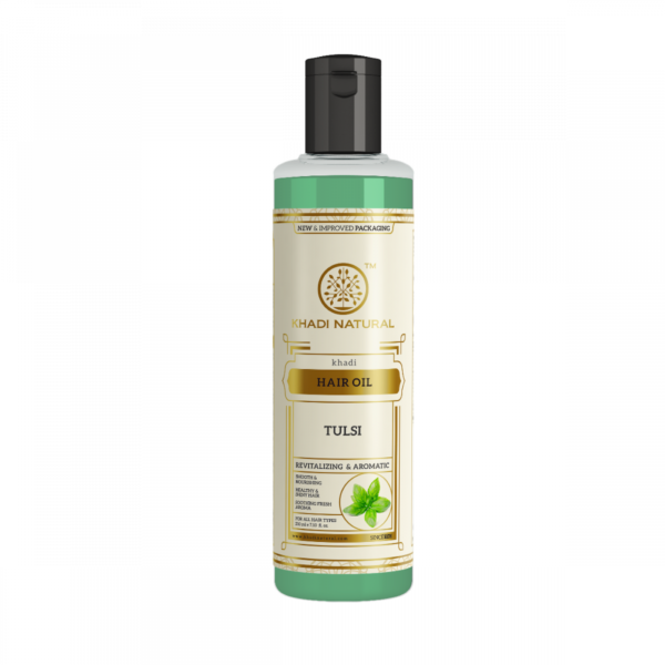 buy Khadi Natural Tulsi Hair Growth Oil in Delhi,India