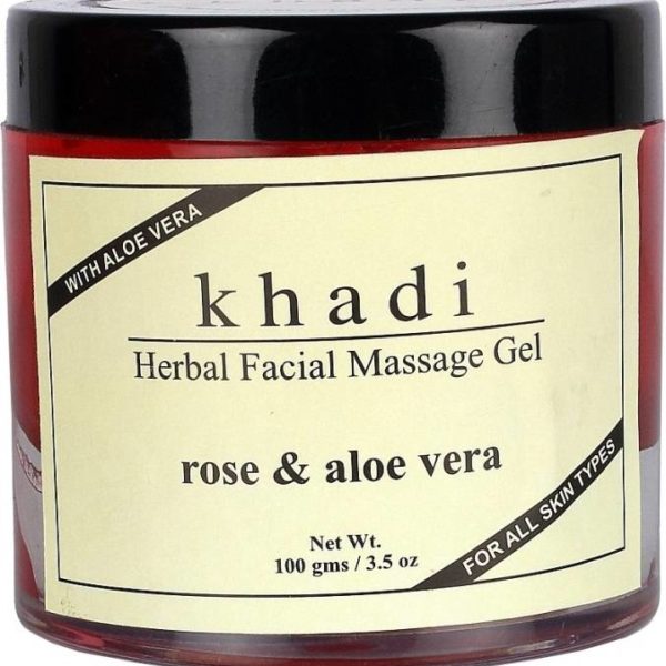 buy Khadi Natural Rose & Aloe Vera Herbal Face Massage Gel in Delhi,India