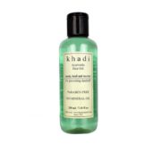 buy Khadi Natural Neem, Basil and Tea tree Hair Oil 210ml in Delhi,India