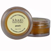 buy Khadi Natural Peach Lip Balm- With Beeswax & Shea Butter 10g in Delhi,India