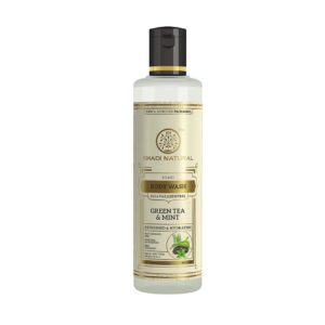 Khadi Natural Green Tea & Mint Herbal Body Wash SLS Paraben Free