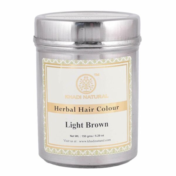 buy Khadi Natural Light Brown Herbal Hair Colour 150g in Delhi,India