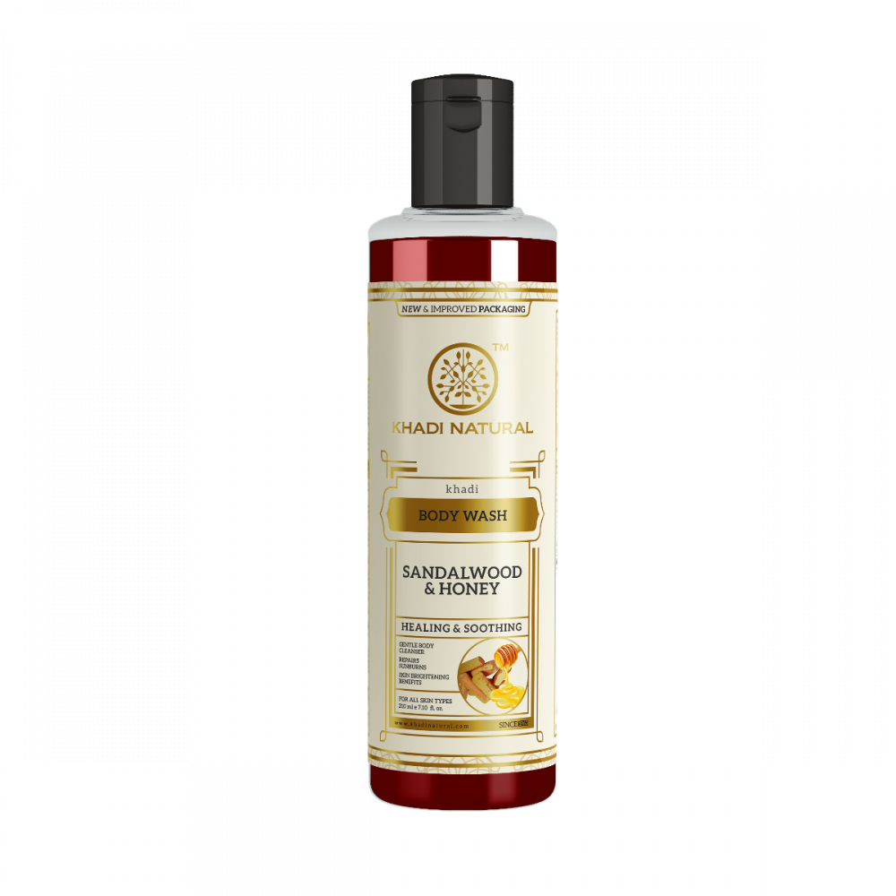 Khadi Natural Herbal Sandalwood & Honey Body Wash