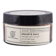 buy Khadi Natural Almond & Honey Herbal Exfoliating Facial Scrub in Delhi,India