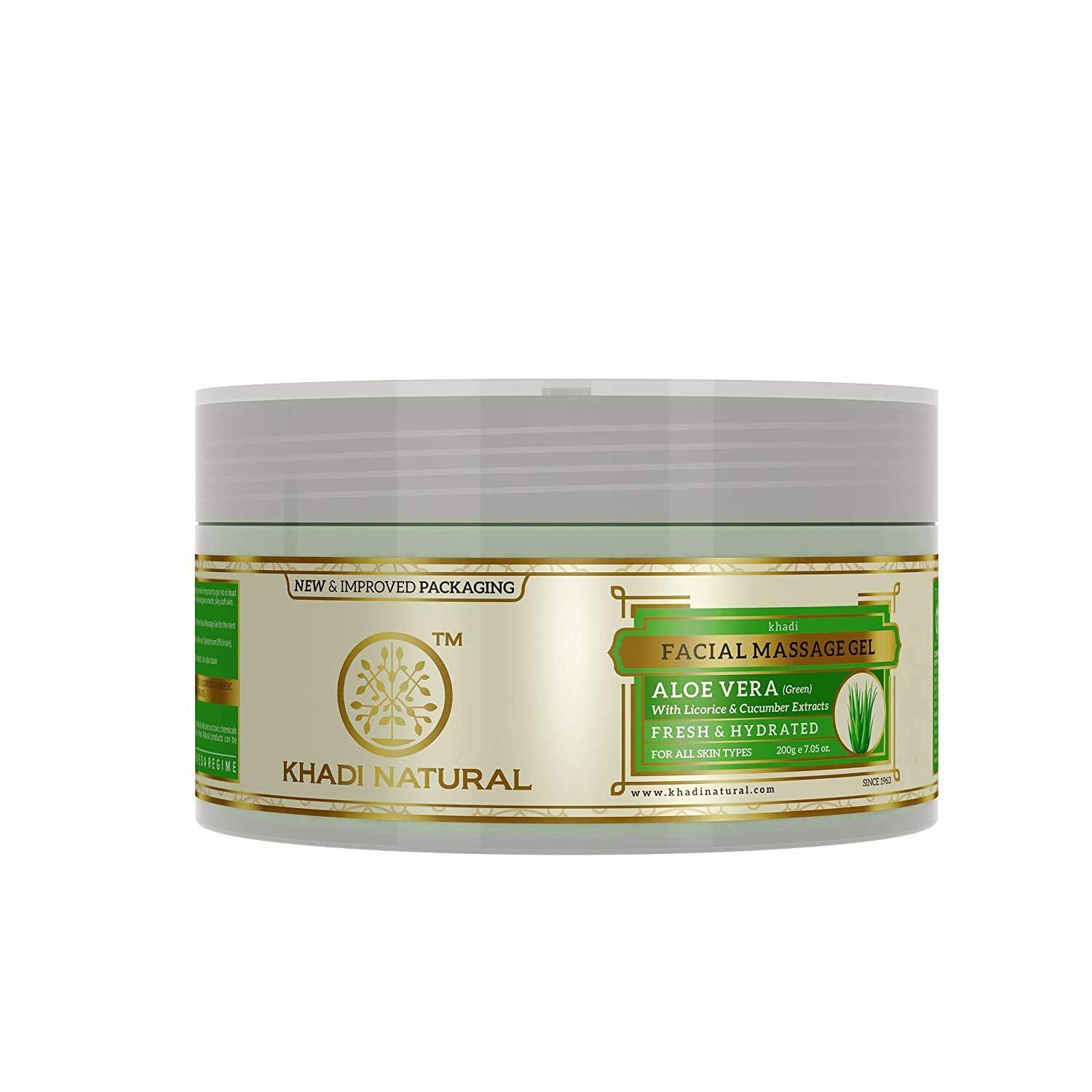 Khadi Natural Aloevera Gel with Liqorice & Cucumber Extracts