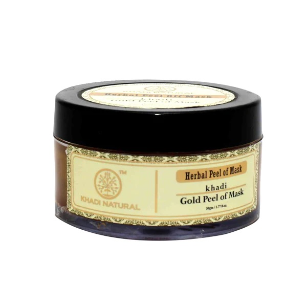 buy Khadi Natural Herbal Gold Peel Off Mask in Delhi,India