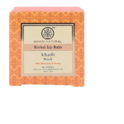 buy Khadi Natural Peach Lip Balm- With Beeswax & Shea Butter 5g in Delhi,India