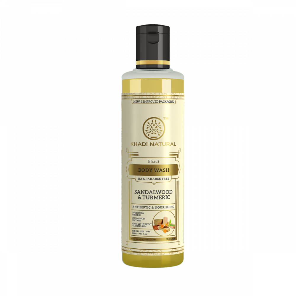 Khadi Natural Sandal & Turmeric Body Wash- SLS & Paraben Free