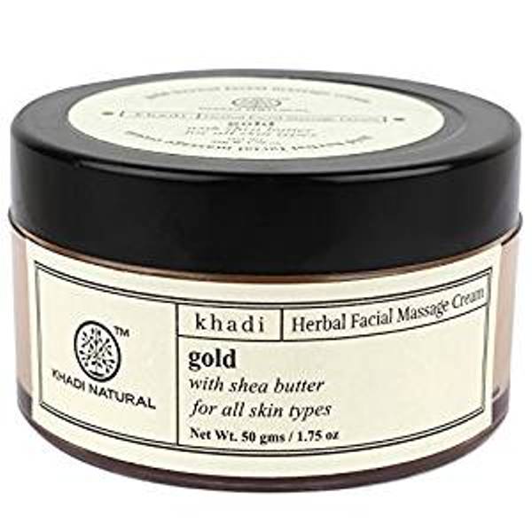 buy Khadi Natural Herbal Facial Gold Massage Cream in Delhi,India