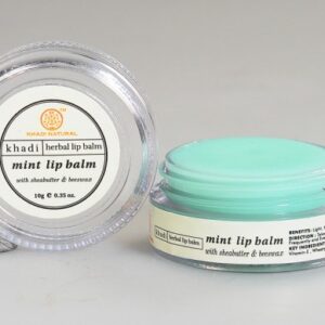 Khadi Natural Mint Lip Balm 10 g Provides Long Lasting Moisture