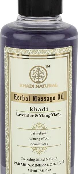 buy Khadi Natural Lavender & Ylang Ylang Herbal Massage Oil 210g in Delhi,India